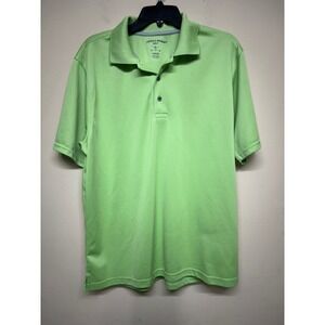 Cross & Windsor Golf Polo Shirt Mens Large Green Performance Short Sleeve